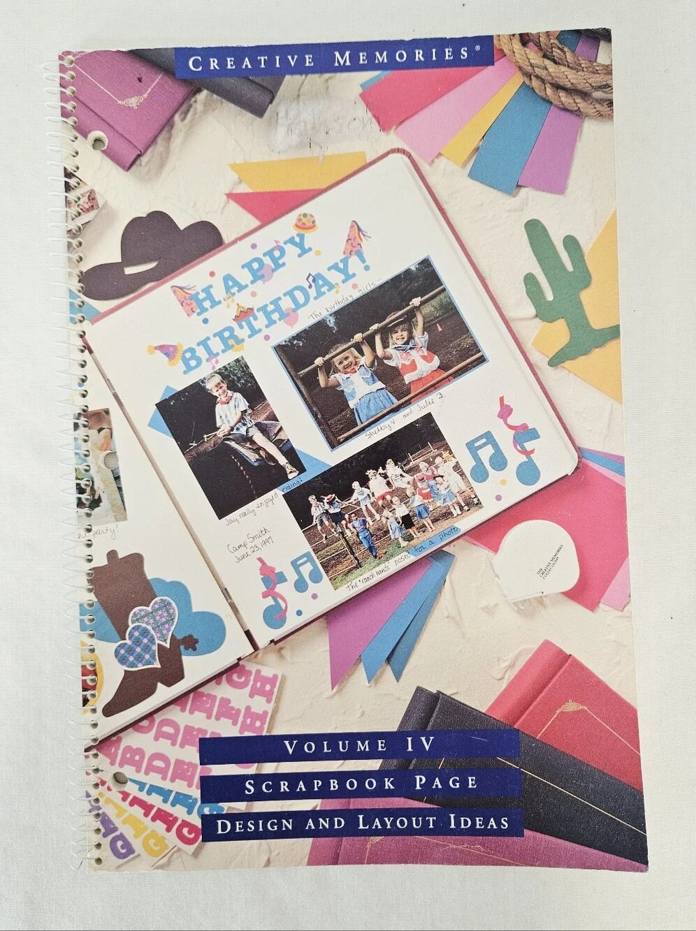 Creative Memories Scrapbook Page Design & Layout Ideas Book Vol IV 1998
